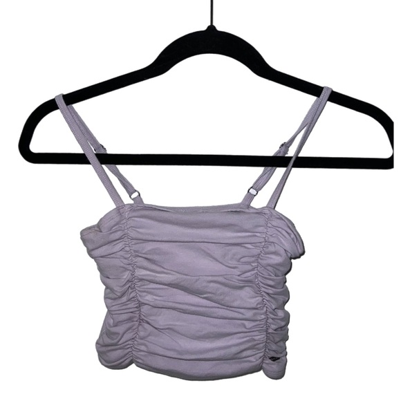 Hollister lavender ruched cropped tank C16 - Picture 1 of 4